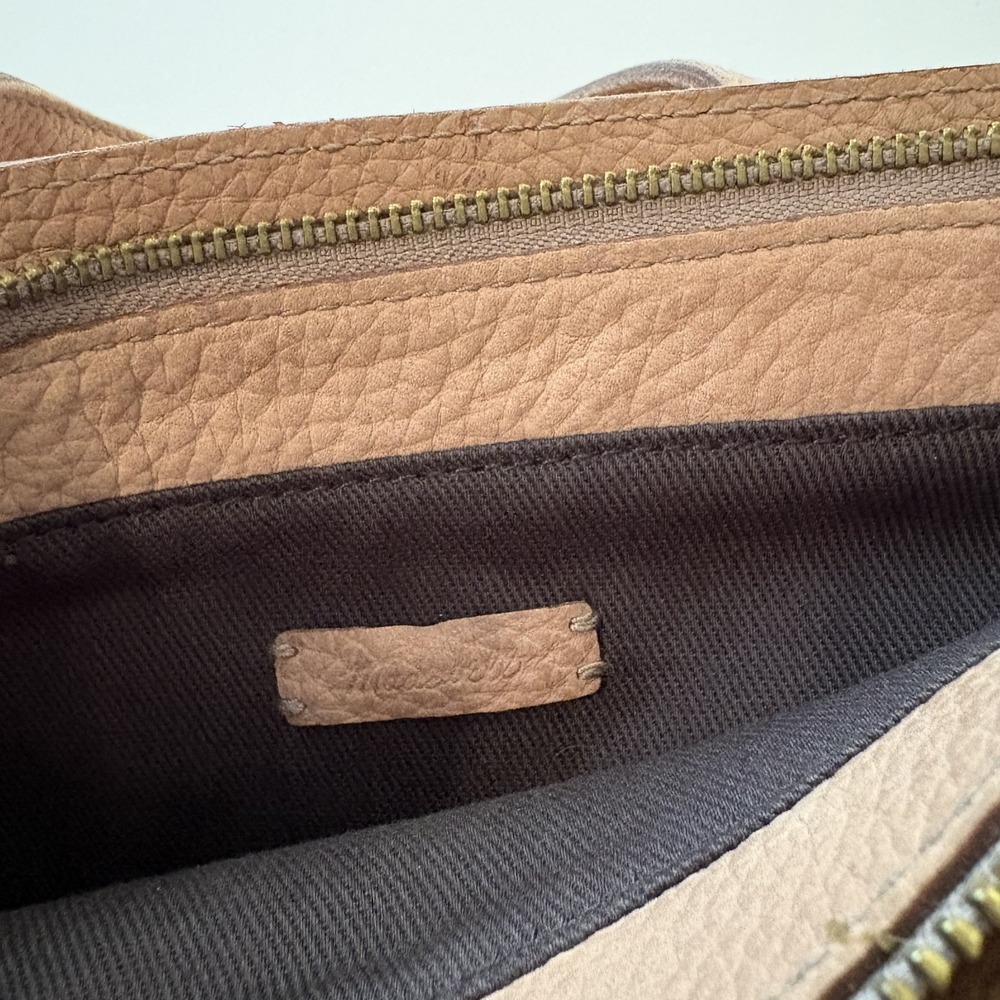 Madewell The Zip-Top Transport Crossbody Bag Nubuck Leather Everyday Purse Brown - Picture 3 of 16